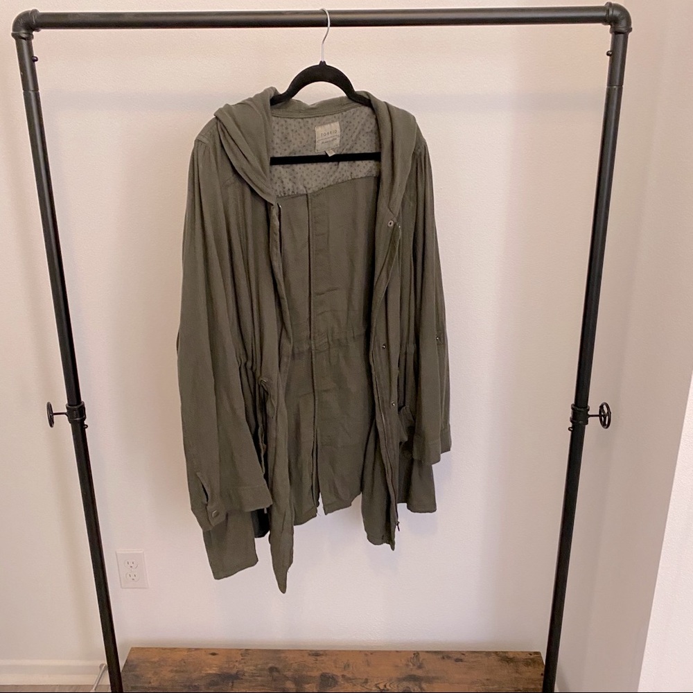 Torrid Army Green utility jacket